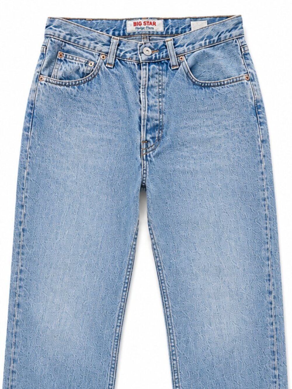 1990s Big Star Made in France Jeans High Rise Straight Leg 100% Cotton
